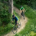 Biking single trails, Bled, Slovenia
