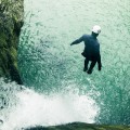 Canyoning jump pool