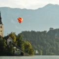 Hot air balloon, Lake Bled, Slovenia