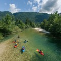 Kayak trip sava bohinjka river bohinj