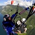 Tandem paragliding, Vogar, Bohinj, Slovenia