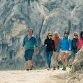 Hiking Vrsic mountain pass